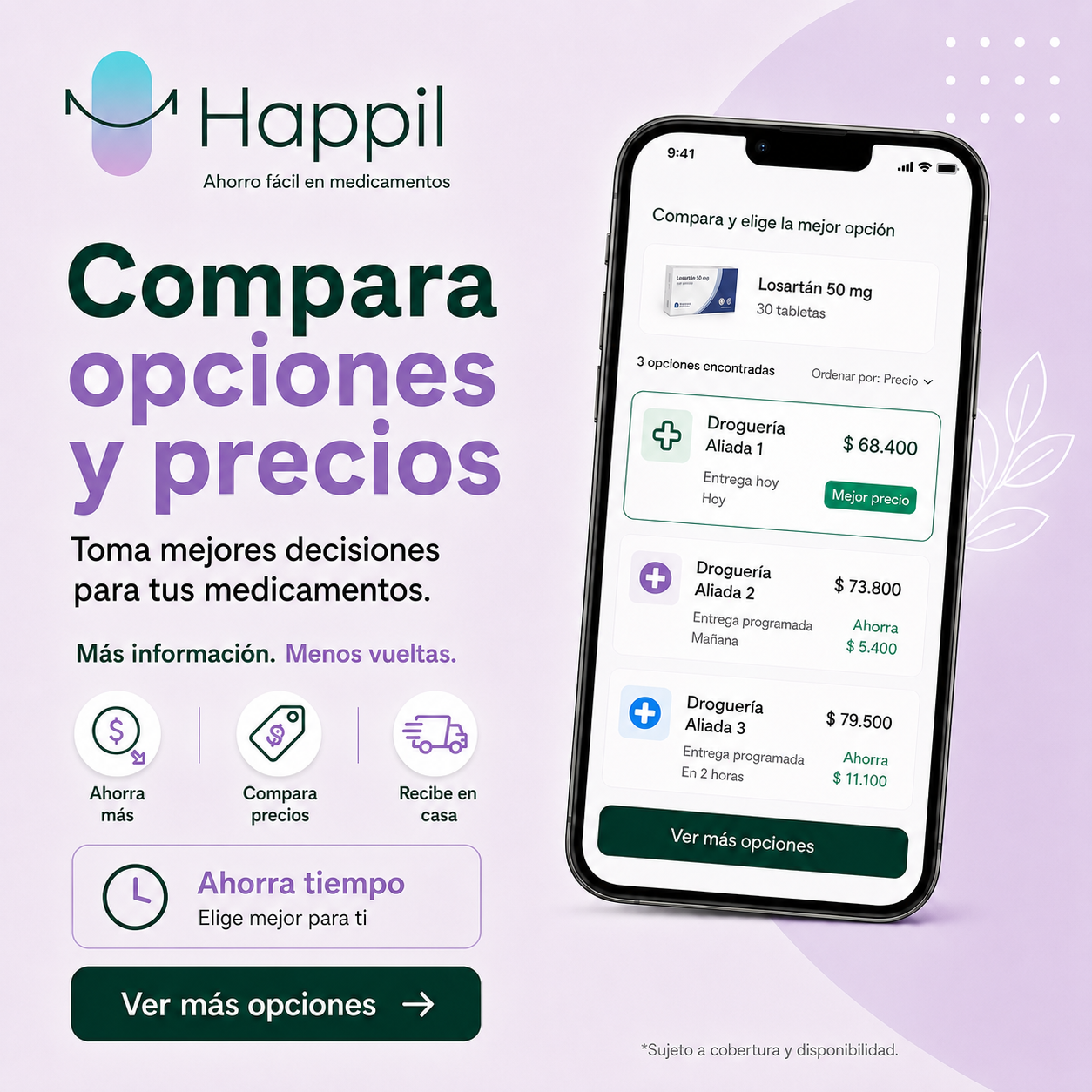 Promoción Happil con celular en mano